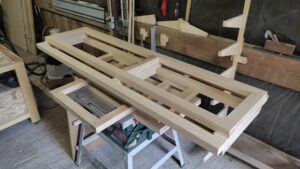 Dressing sur mesure habillage frene toute hauteur à Mauve Sur Huisne 61 par l'Atelier Bois Robain