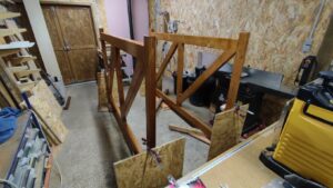 Fabrication et installation d'un portail en chêne sur mesure à perche en nocé 61 par l'Atelier Bois Robain