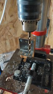 Garde corps d'un petit balcon et habillage sol à Perche en Nocé 61 par l'Atelier Bois Robain